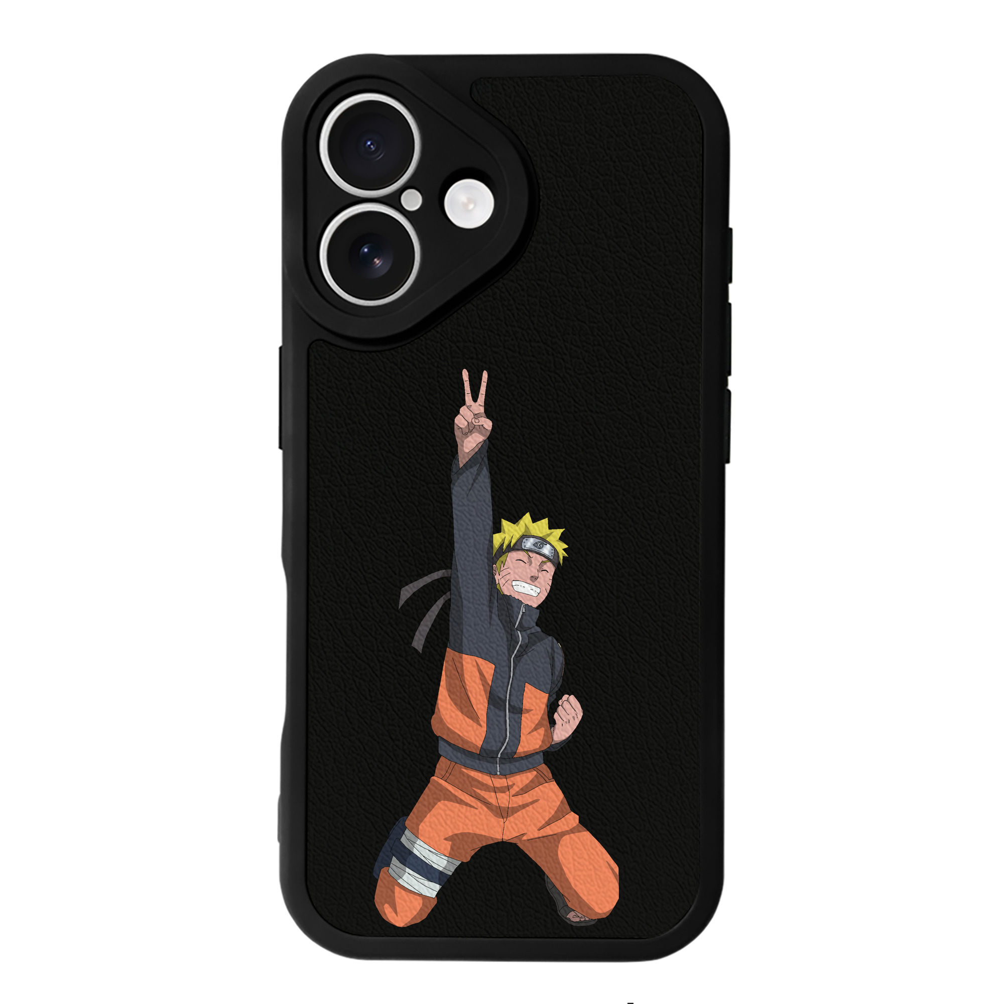 （画像用） NARUTO -ナルト- うずまき ナルト Uzumaki Naruto 【iPhone 16シリーズ対応】シリコンスマホケース（レザー調） 材質：シリコン